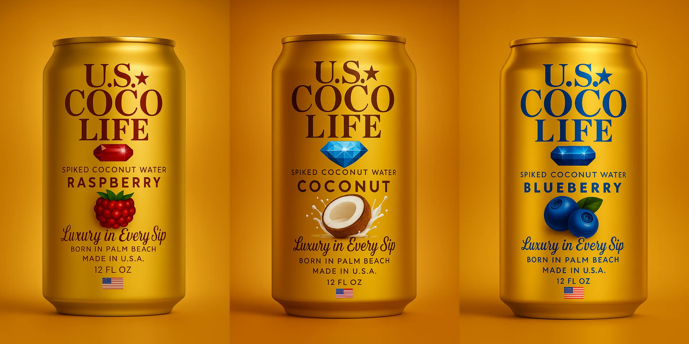 Raspberry, Blueberry, Coconut Trio