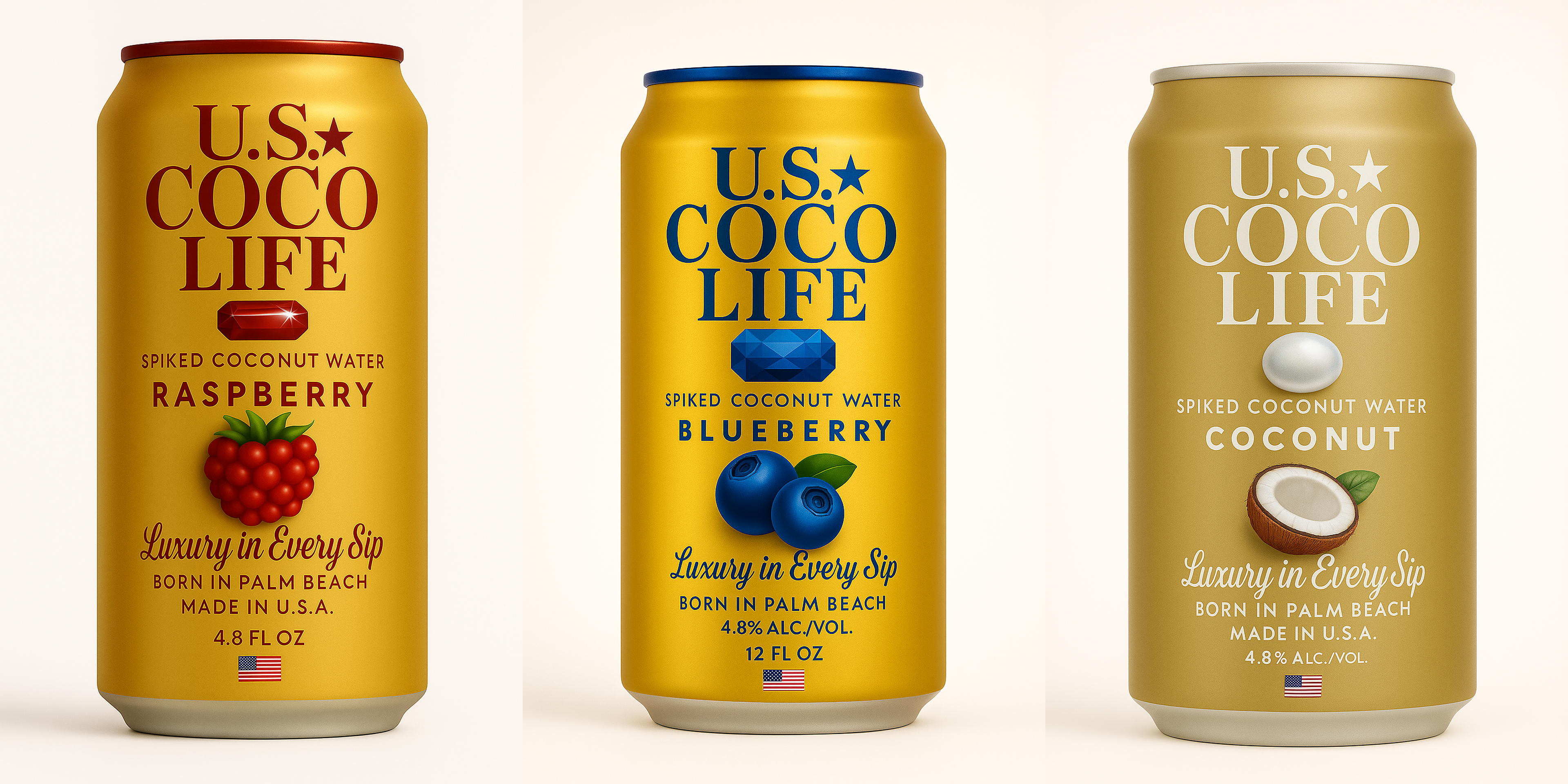 U.S. COCO LIFE Signature Trio – Raspberry, Blueberry, Coconut